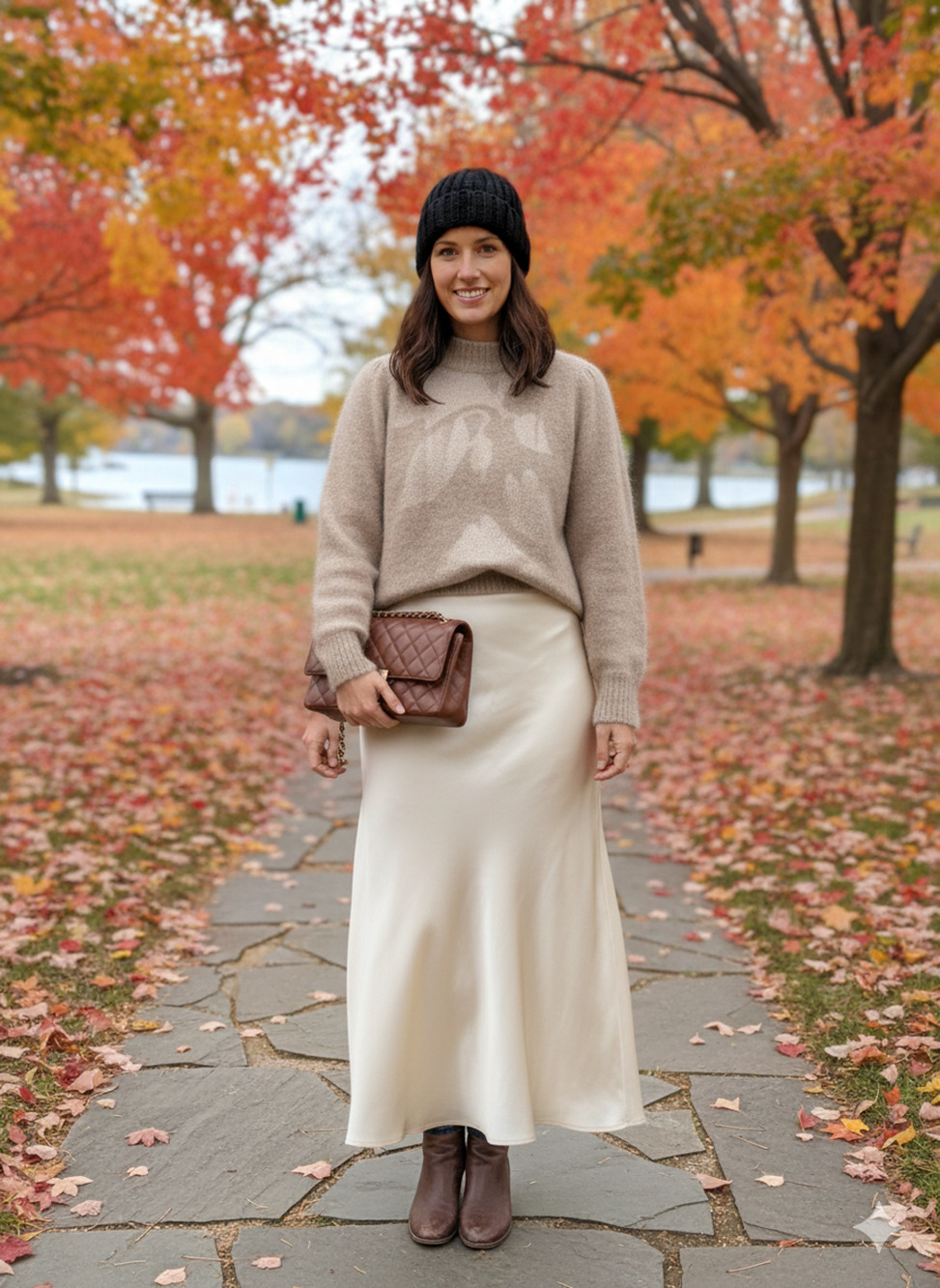 NWT NIC+ZOE Women’s tan printed alpaca wool Soft minimalist Sweater Sz XXL-$248